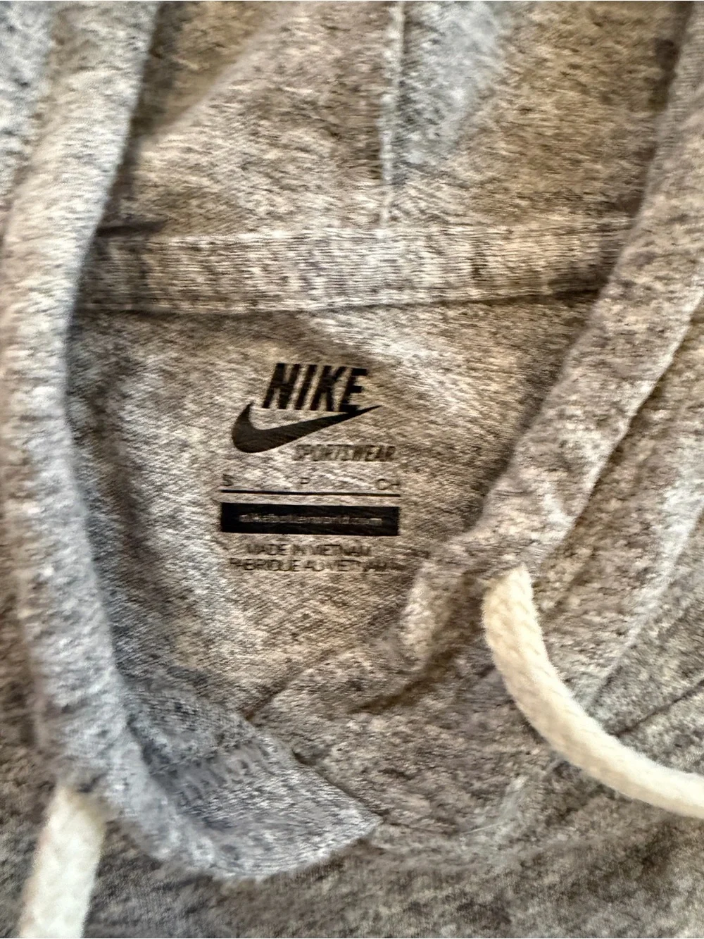 Nike Sportswear Gray Lightweight Pullover Hoodie Women’s Small